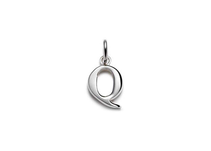 Rhodium Plated | Alphabet Pendants